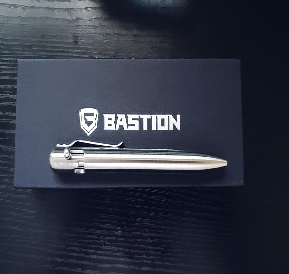 stainless steel bolt action pen