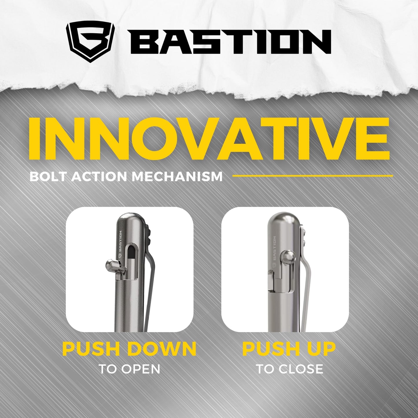 Titanium - Bolt Action Pen by Bastion®