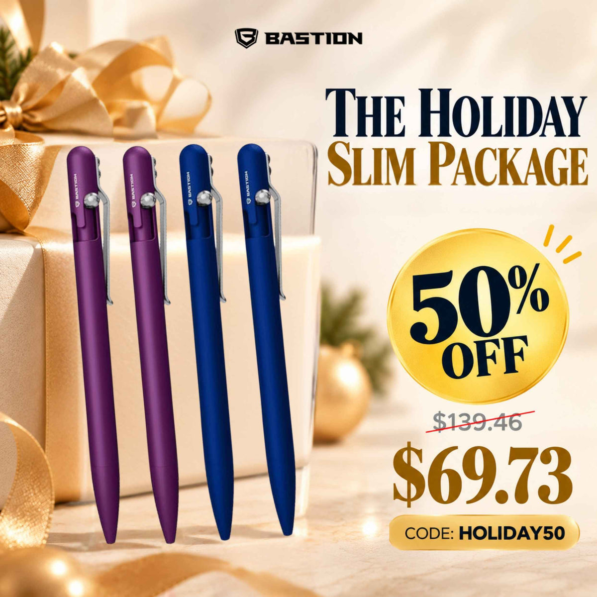 The Holiday Slim Package - Blue & Purple (Code: HOLIDAY50, 50% Off)