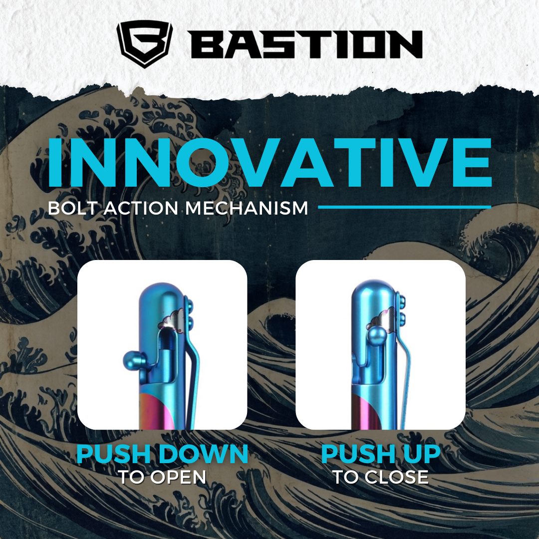 NAMI - TITANIUM - BASTION® BOLT ACTION PEN (PRE-ORDER)