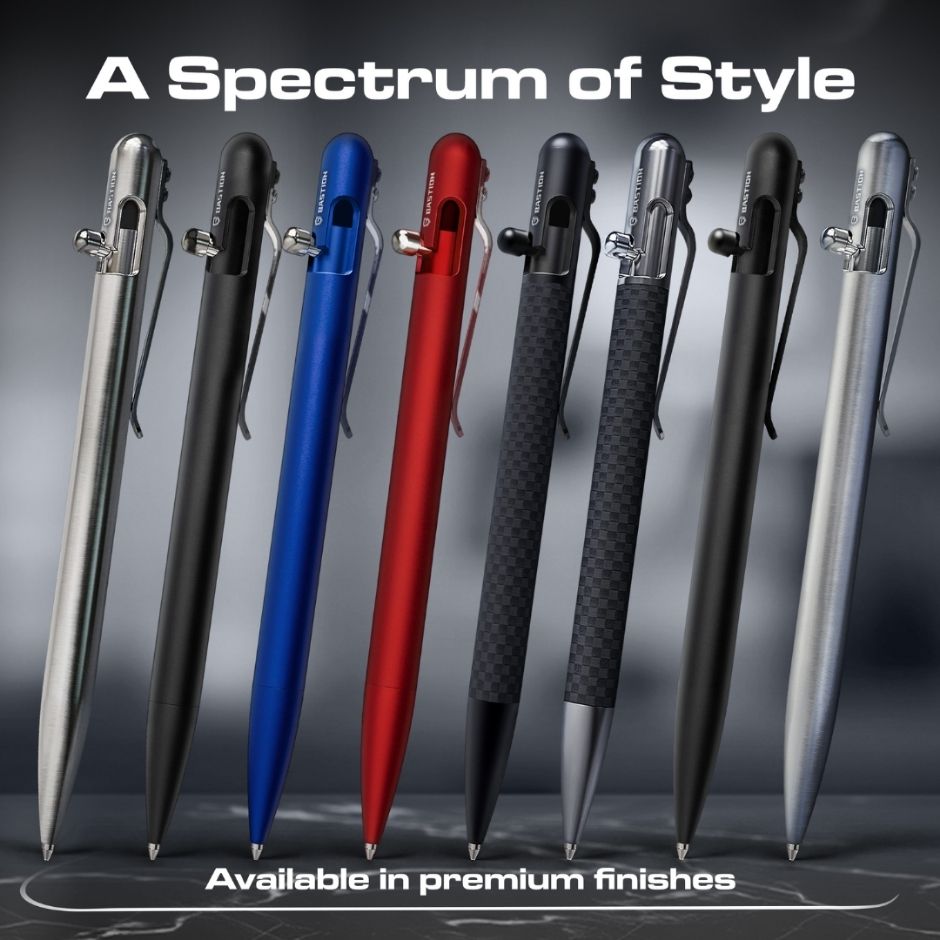 Titanium - SLIM Bolt Action Pen by Bastion®