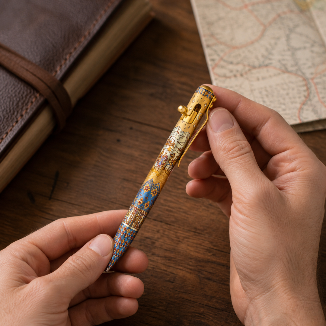 THE DESERT ODYSSEY - TITANIUM - BASTION® BOLT ACTION PEN (PRE-ORDER)