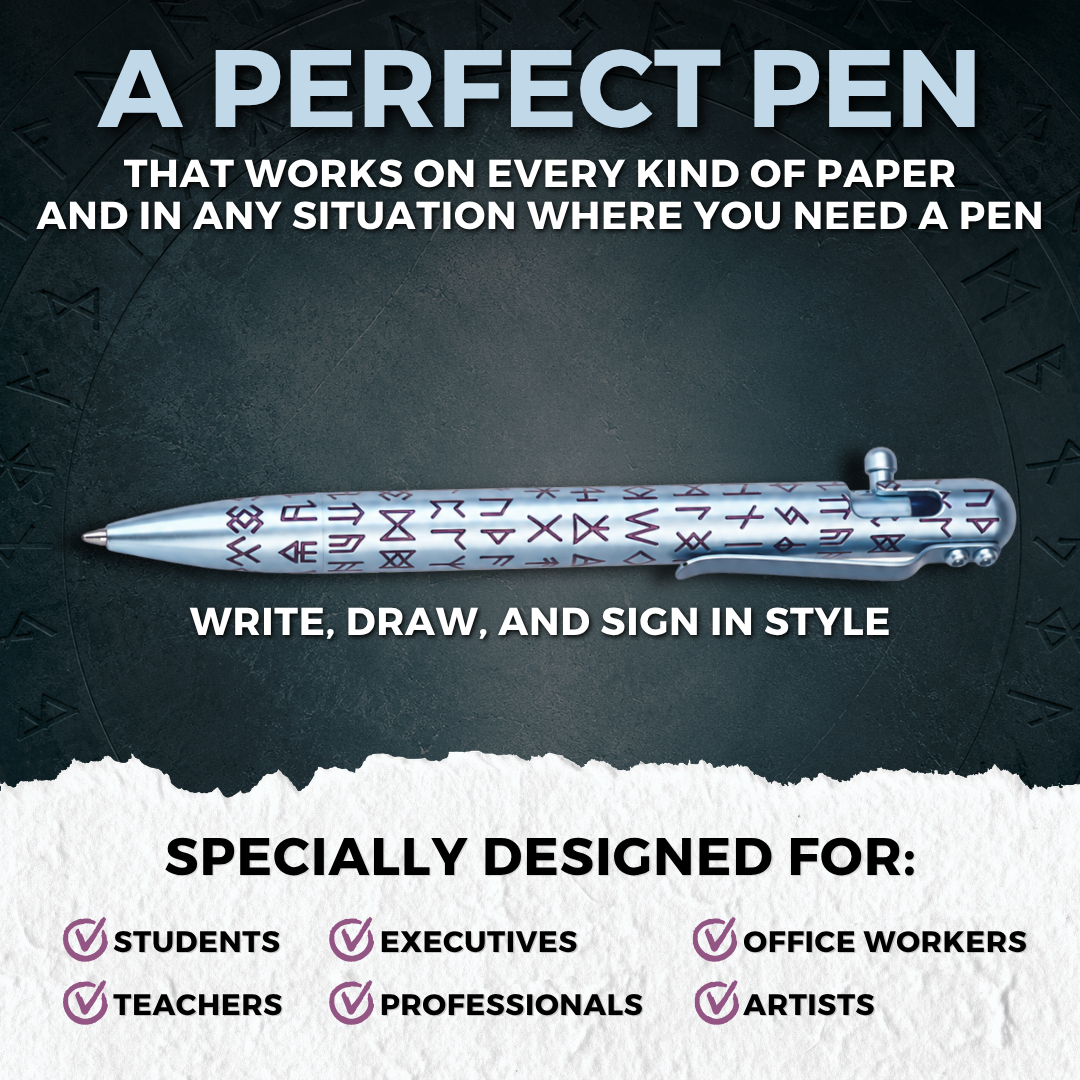 THE LOST ALPHABET - TITANIUM - BASTION® BOLT ACTION PEN (PRE-ORDER)