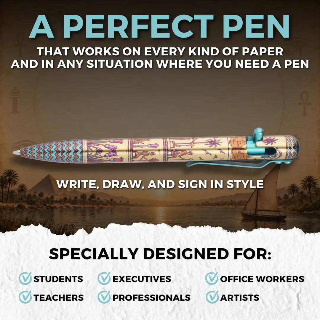 THE NILE CHRONICLE - TITANIUM - BASTION® BOLT ACTION PEN (PRE-ORDER)