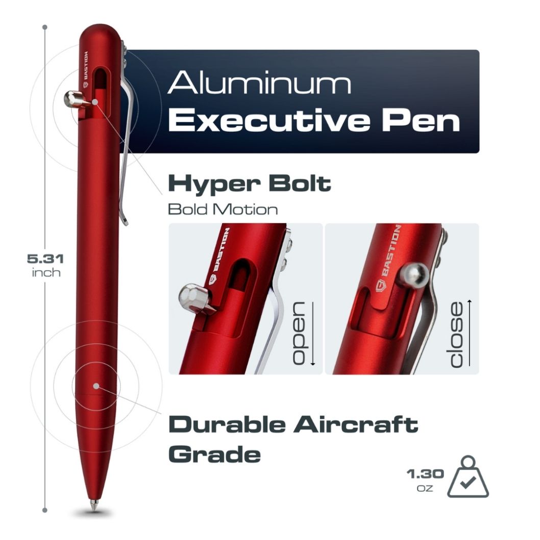 bastion_s-aluminum-bolt-action-pen-in-red-508012-best EDC pen