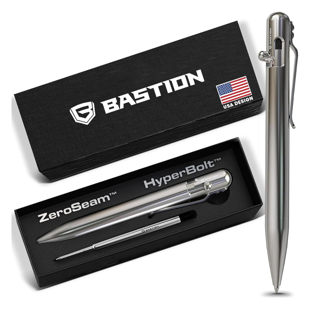 Bastion stainless steel bolt action pen as a 2026 graduation gift