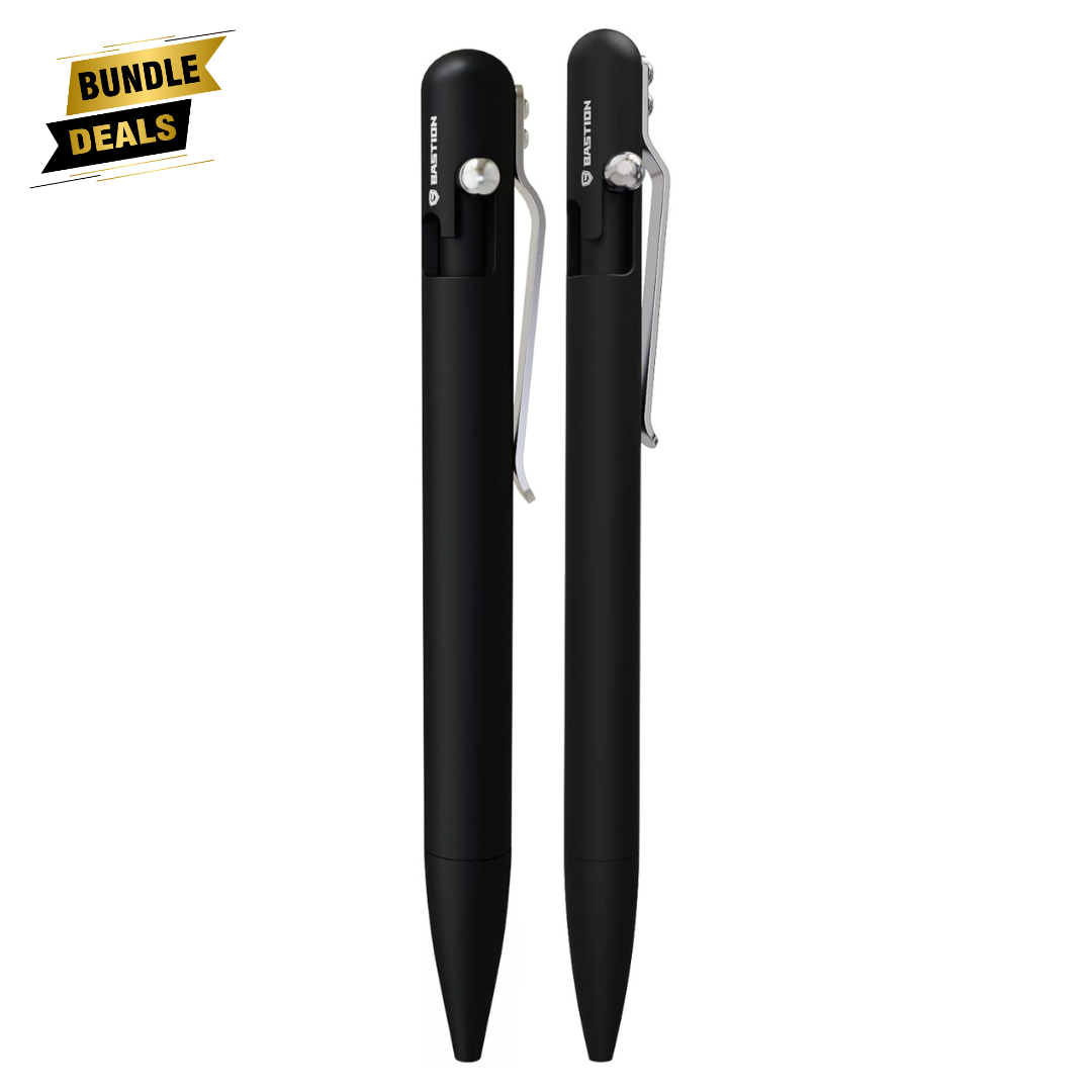 Aluminum Black Pen Sleek Duo Bundle