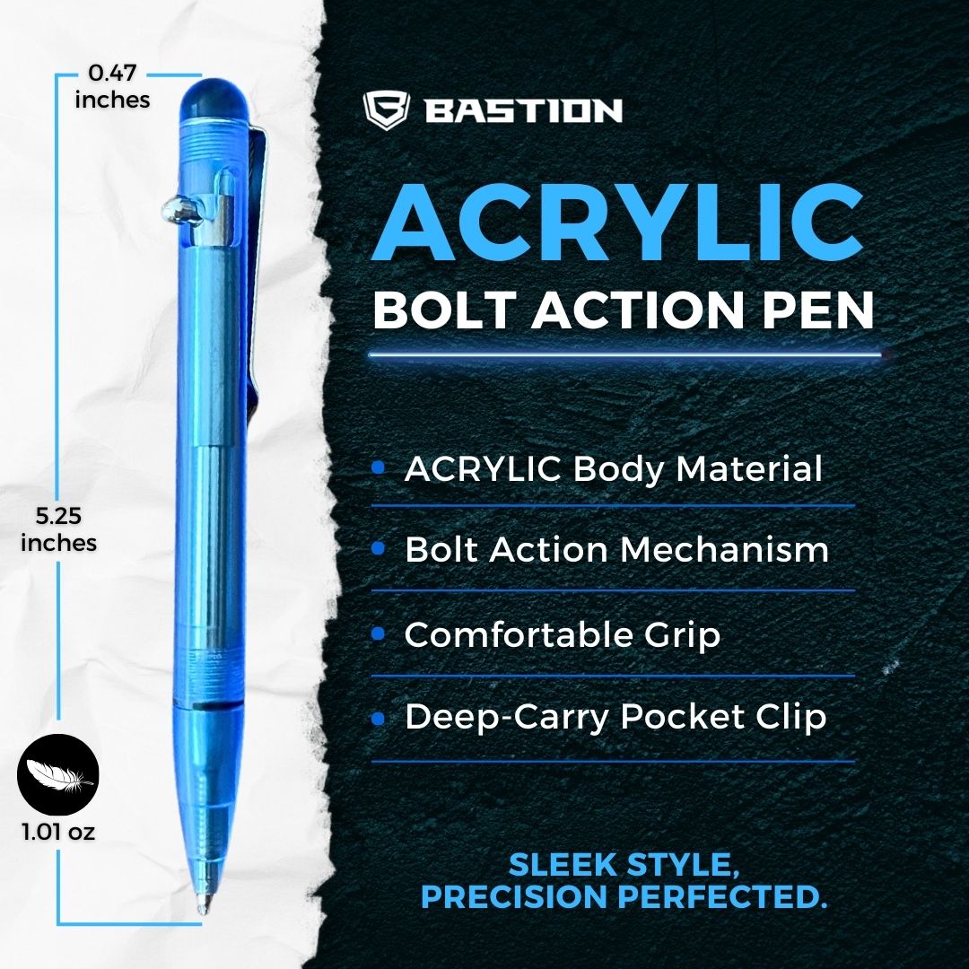 ACRYLIC - BASTION® BOLT ACTION PEN- PRE-ORDER, SHIPPING END OF MAY - Bastion Bolt Action Pen