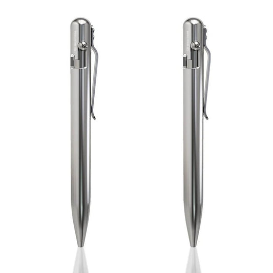 Stainless Steel, 2X - Bolt Action Pen by Bastion®