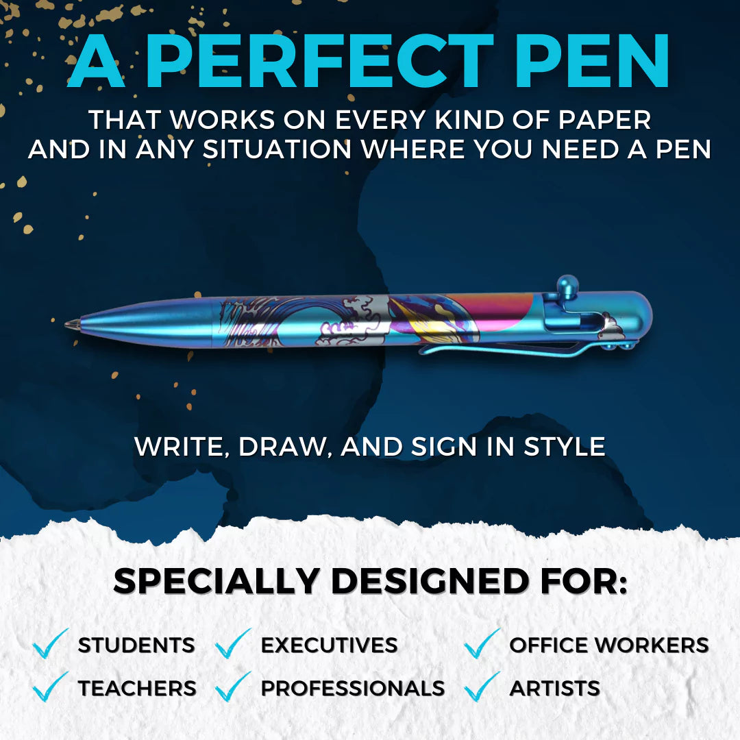 UMIKAZE - TITANIUM - BASTION® BOLT ACTION PEN
