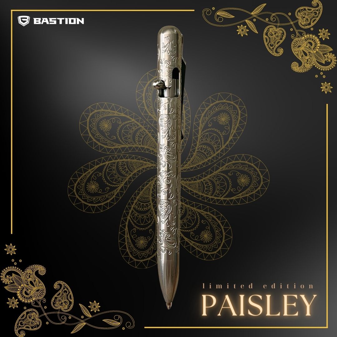 Paisley Edition Titanium - Bolt Action Pen by Bastion® | COLLECTING PRE-ORDERS SHIPPING AROUND END OCTOBER