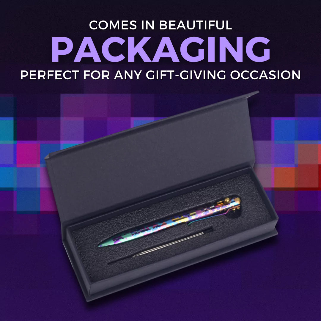 PIXEL BLITZ - TITANIUM - BASTION® BOLT ACTION PEN