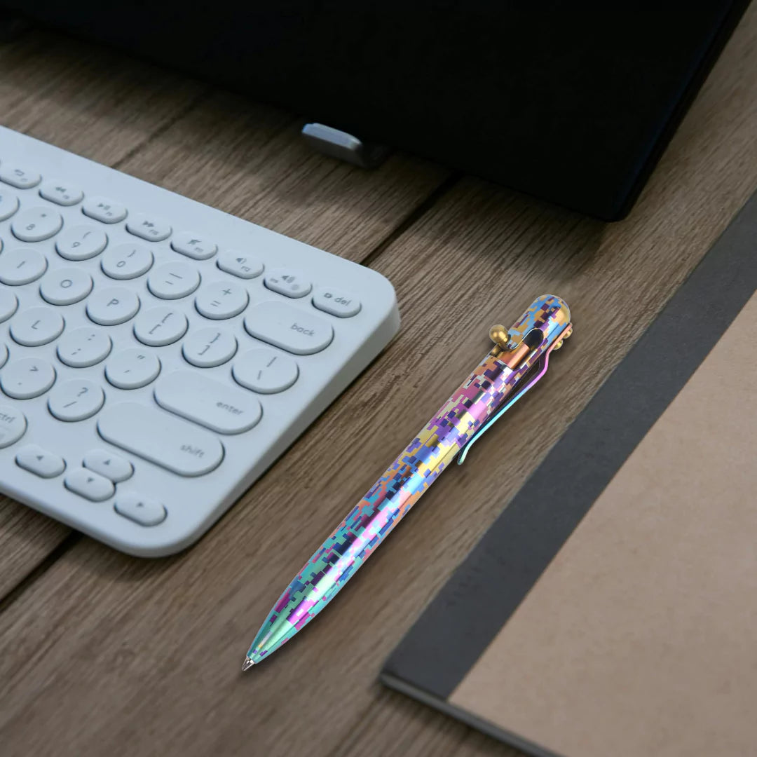 PIXEL BLITZ - TITANIUM - BASTION® BOLT ACTION PEN