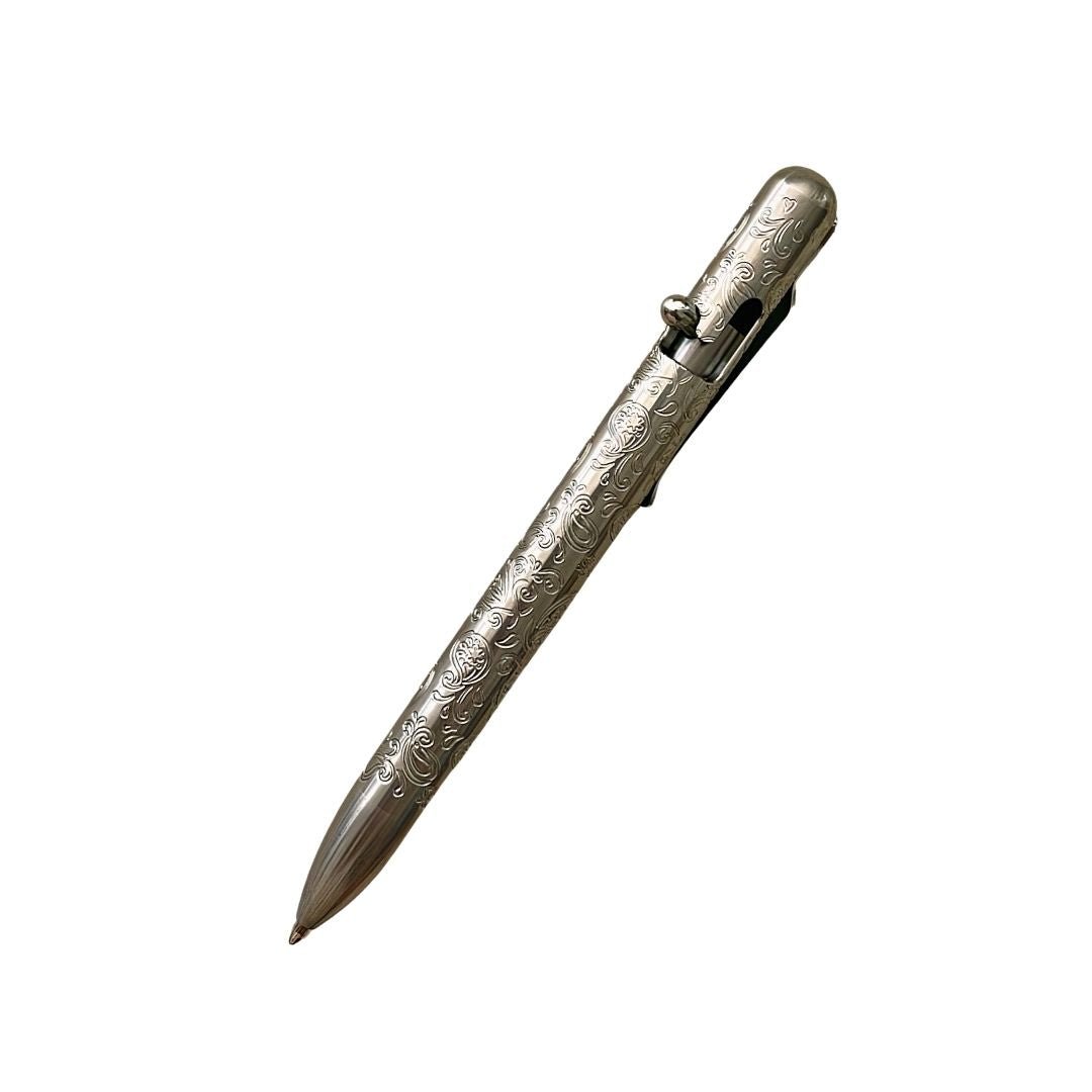 Paisley Edition Titanium - Bolt Action Pen by Bastion® - Bastion Bolt Action Pen