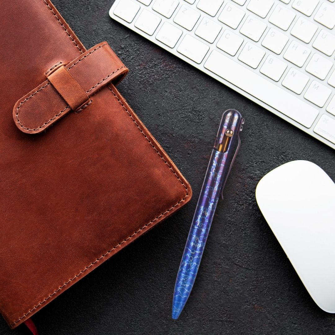 SHOWCASING ORION NEBULA - TITANIUM - BASTION® BOLT ACTION PEN