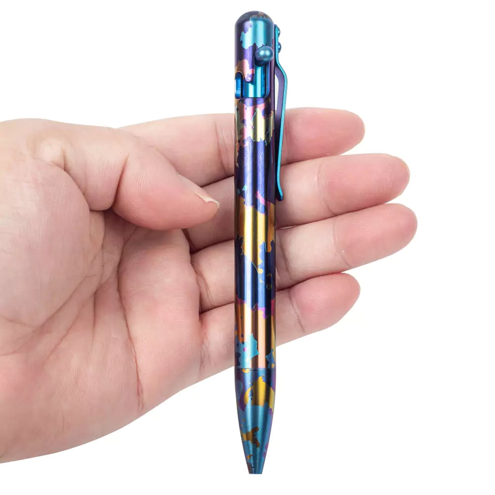 Showcasing of BLAZE - TITANIUM - BASTION® BOLT ACTION PEN