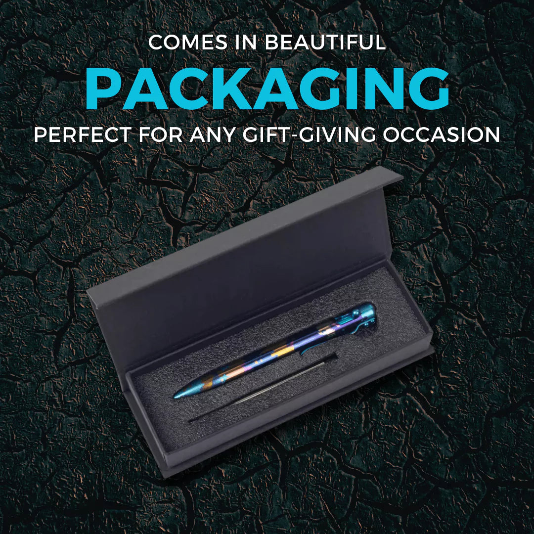 Showcasing of BLAZE - TITANIUM - BASTION® BOLT ACTION PEN