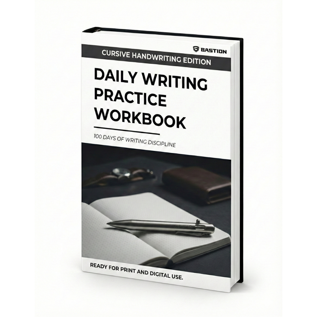 CURSIVE HANDWRITING - Daily Writing Practice E-Workbook by BASTION®