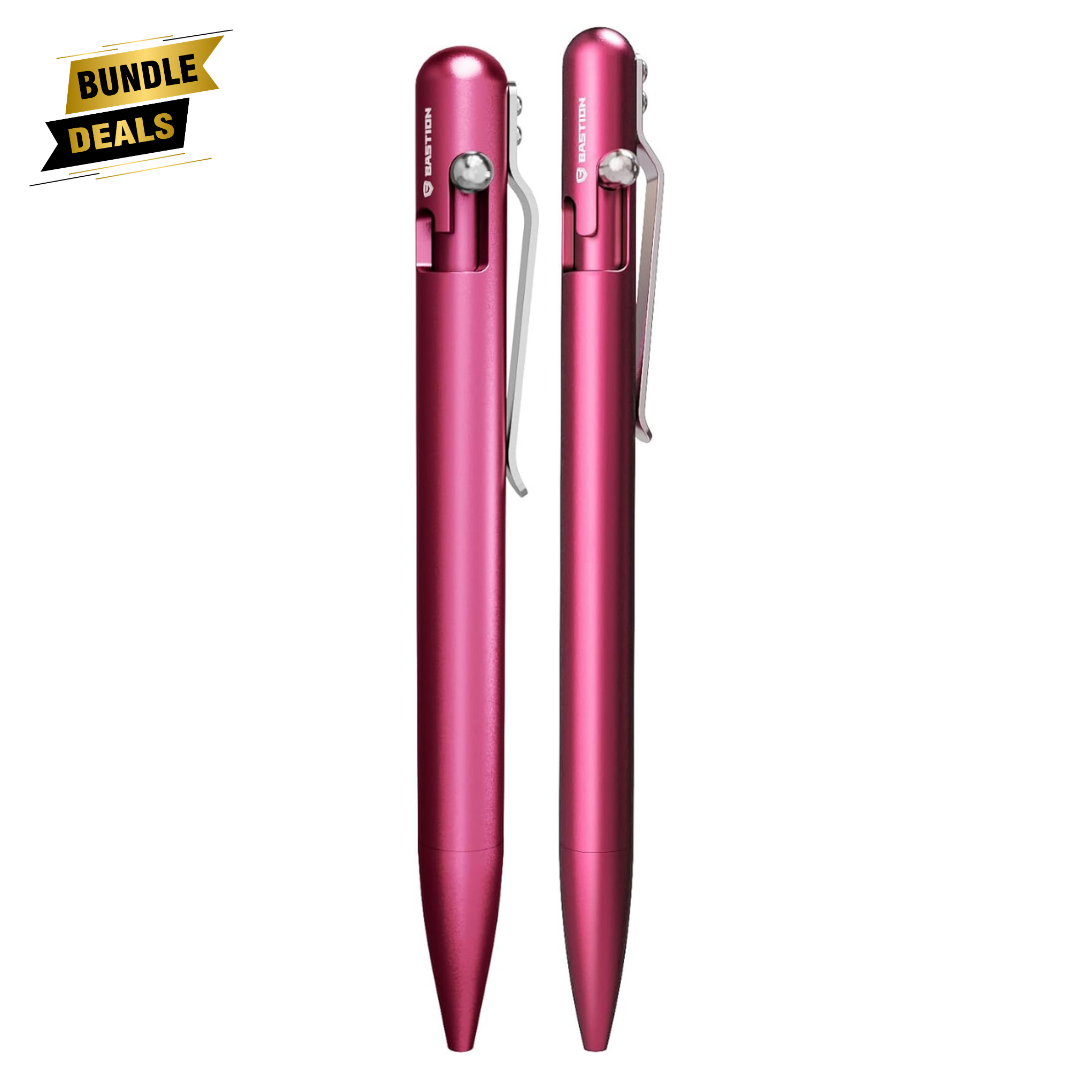 Lightweight Pink Aluminum Pens Duo Bundle