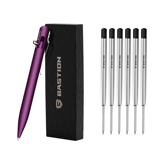 PURPLE ALUMINUM SET - Bastion Bolt Action Pen