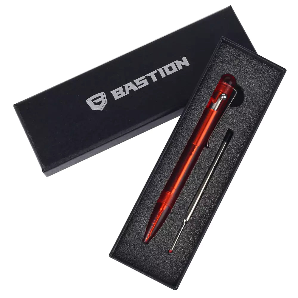 RED ACRYLIC - BASTION® BOLT ACTION PEN