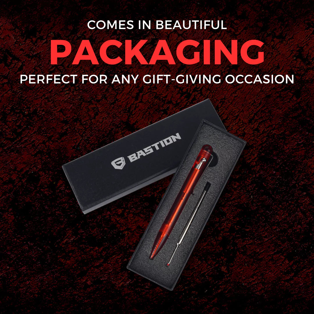 RED ACRYLIC - BASTION® BOLT ACTION PEN