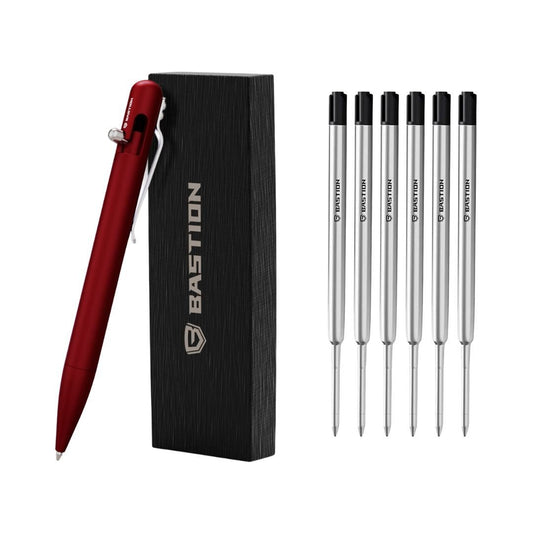 REGAL RED ALUMINUM SET - Bastion Bolt Action Pen