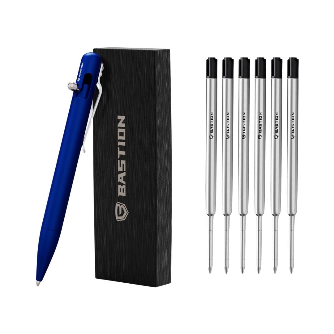 royal blue pen aluminum set
