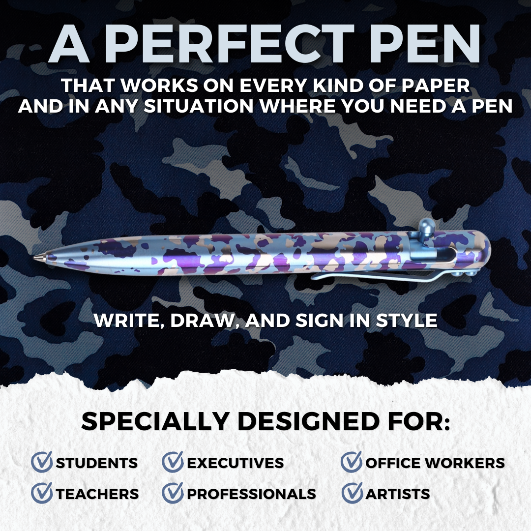 ROYAL CAMO - TITANIUM - BASTION® BOLT ACTION PEN (PRE-ORDER)