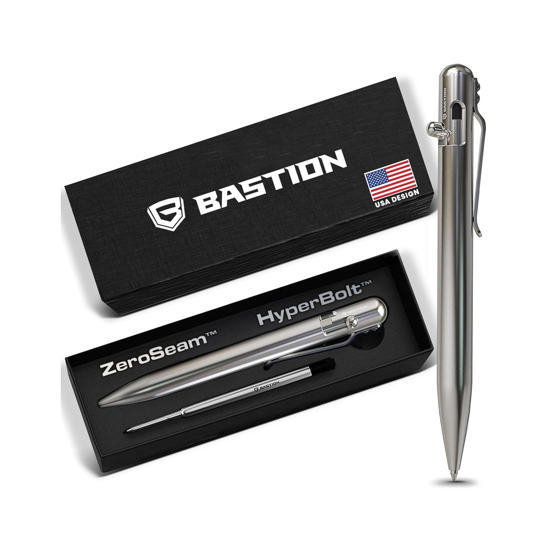 Stainless Steel - Bolt Action Pen by Bastion®