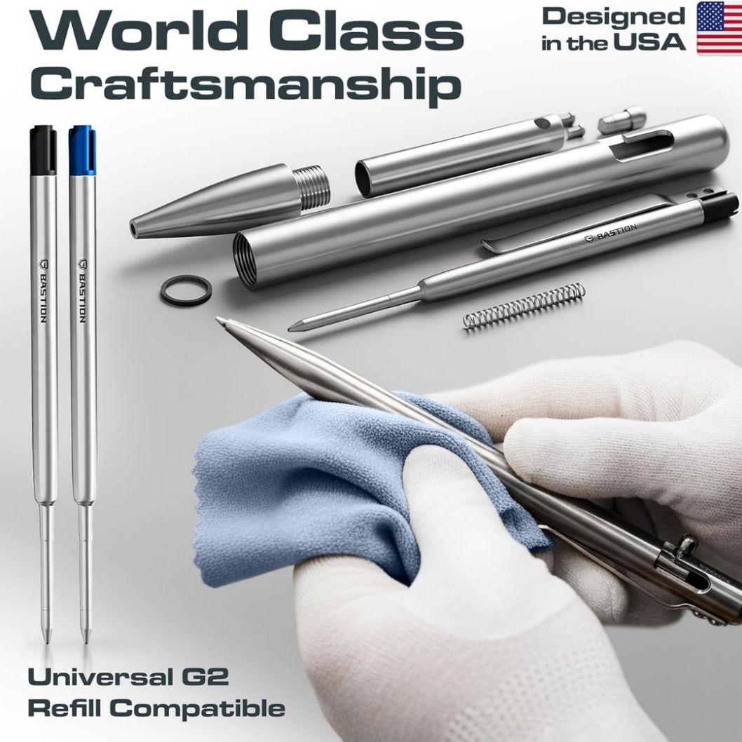 Silver_Stainless_Steel_-_Bolt_Action_Pen_best EDC pen
