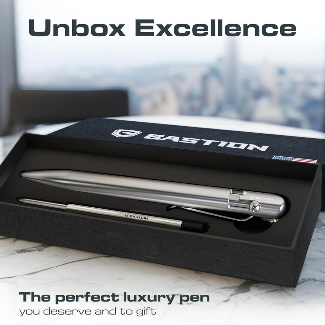 Silver_Stainless_Steel_-_Bolt_Action_Pen_best EDC pen