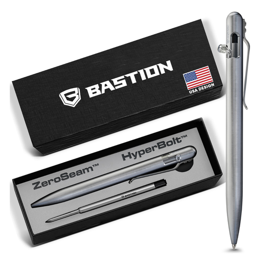 Titanium - SLIM Bolt Action Pen by Bastion®