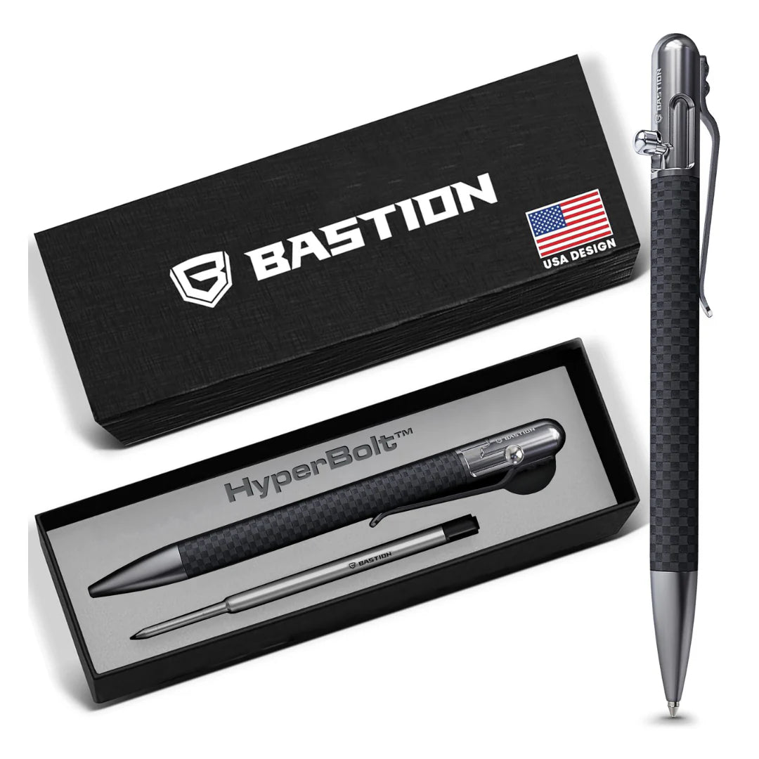 Carbon Fiber and Stainless Steel - Slim Bolt Action Pen by Bastion reviews by real people