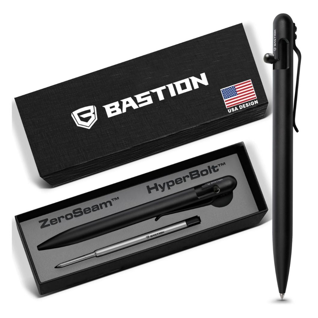 Slim Stainless Steel-Bolt Action Pen by Bastion_best EDC pen