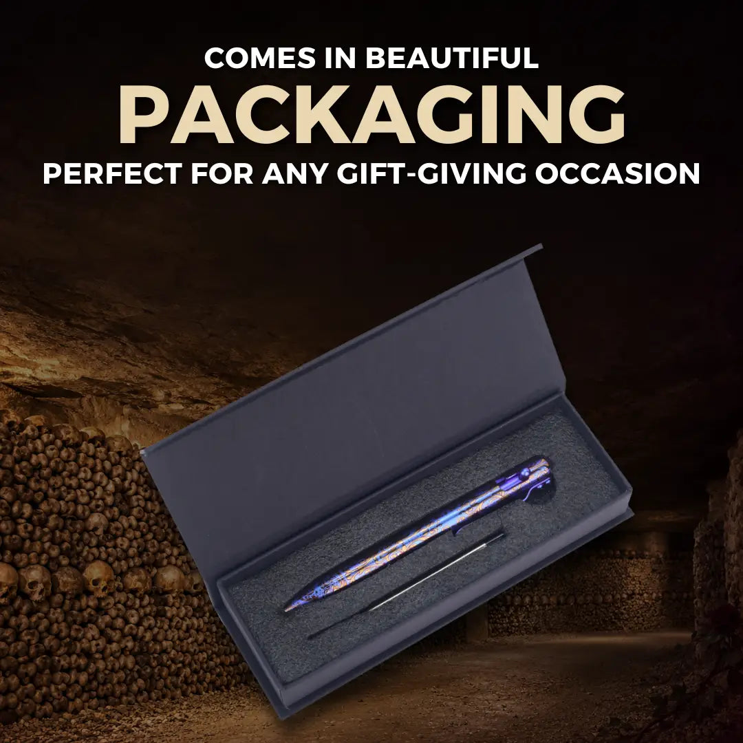 THE CATACOMBS - TITANIUM - BASTION® BOLT ACTION PEN (PRE-ORDER)