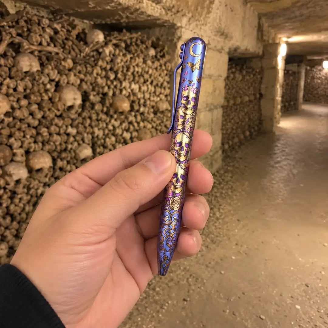THE CATACOMBS - TITANIUM - BASTION® BOLT ACTION PEN (PRE-ORDER)