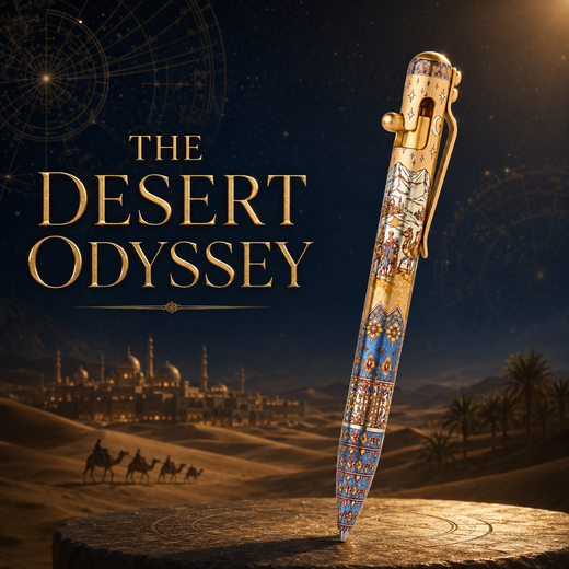 THE DESERT ODYSSEY - TITANIUM - BASTION® BOLT ACTION PEN (PRE-ORDER)