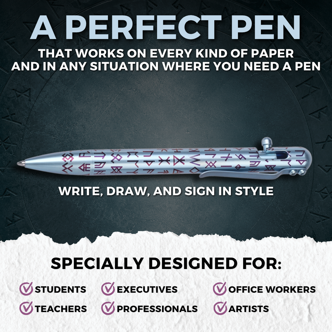 THE LOST ALPHABET - TITANIUM - BASTION® BOLT ACTION PEN (PRE-ORDER)
