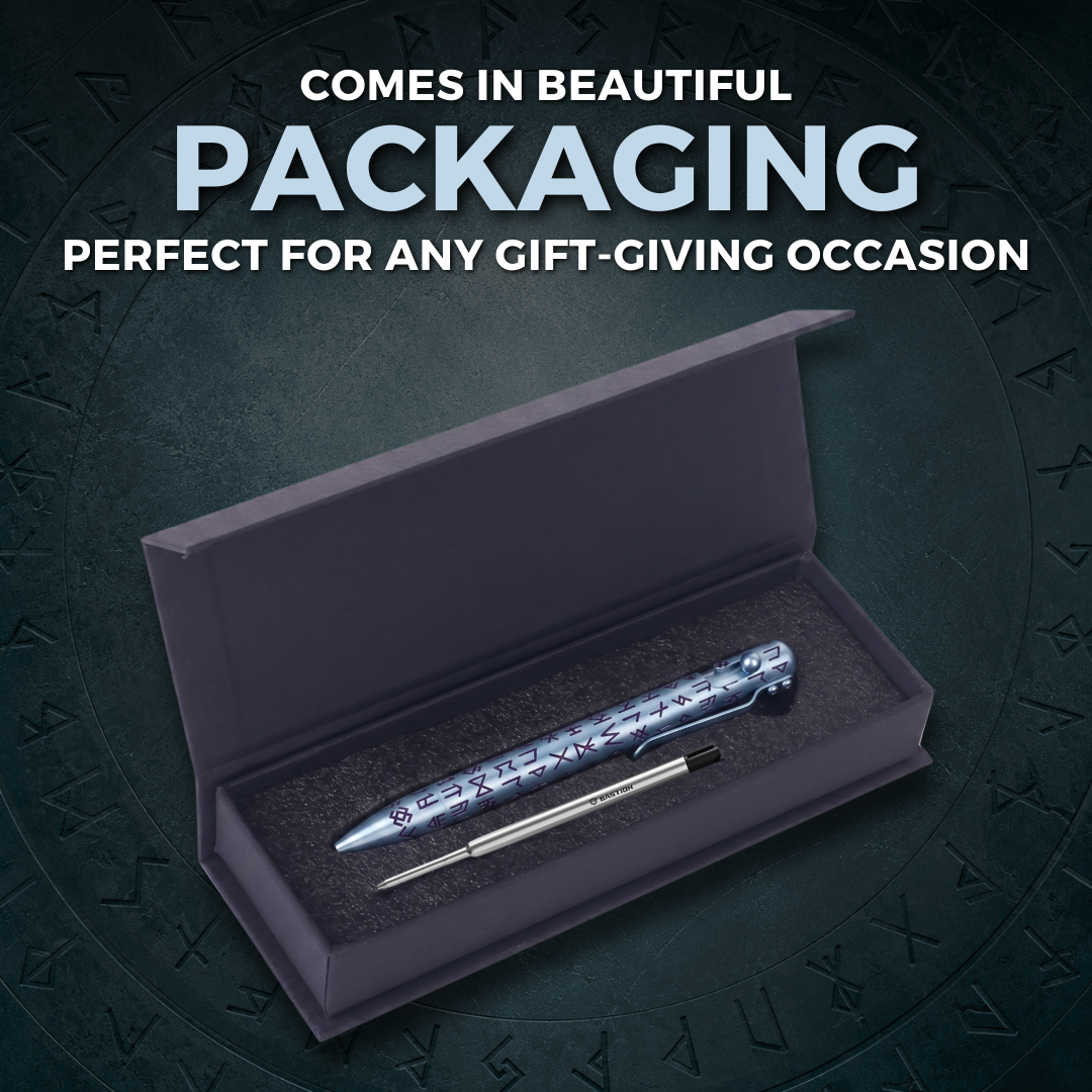 THE LOST ALPHABET - TITANIUM - BASTION® BOLT ACTION PEN (PRE-ORDER)