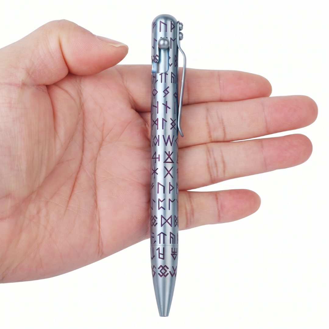 THE LOST ALPHABET - TITANIUM - BASTION® BOLT ACTION PEN (PRE-ORDER)