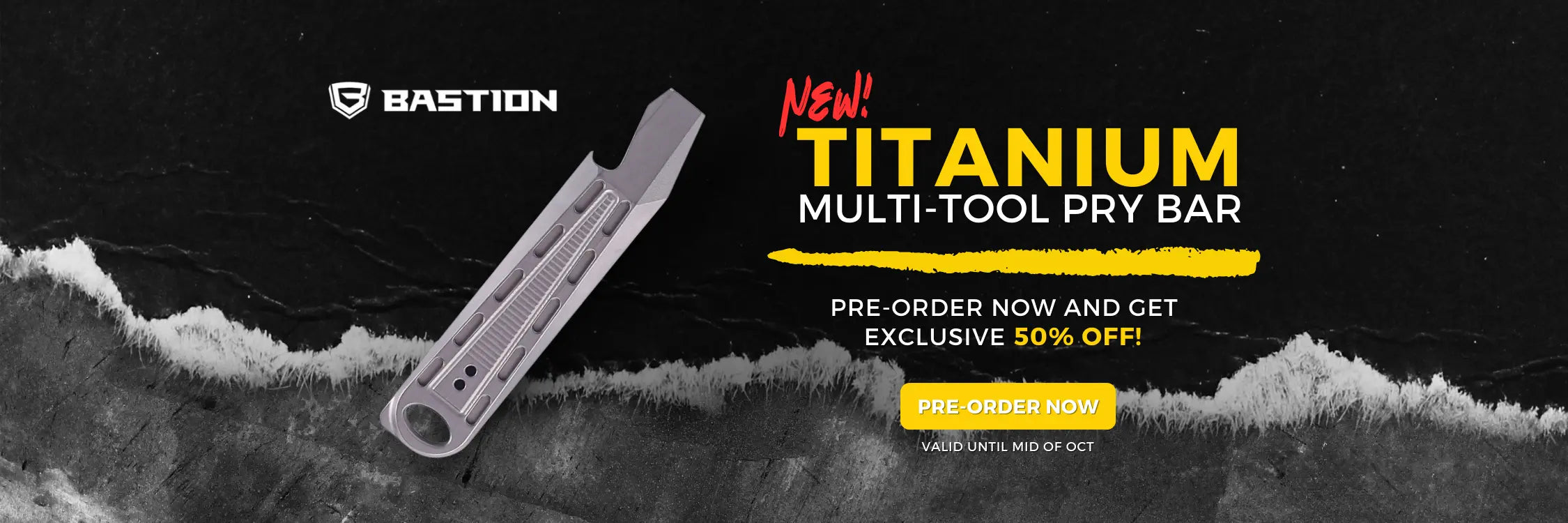 TITANIUM EDC Multi-Tool Pry Bar