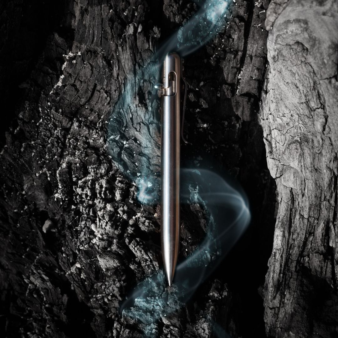 Showcasing Titanium - Bolt Action Pen by Bastion®
