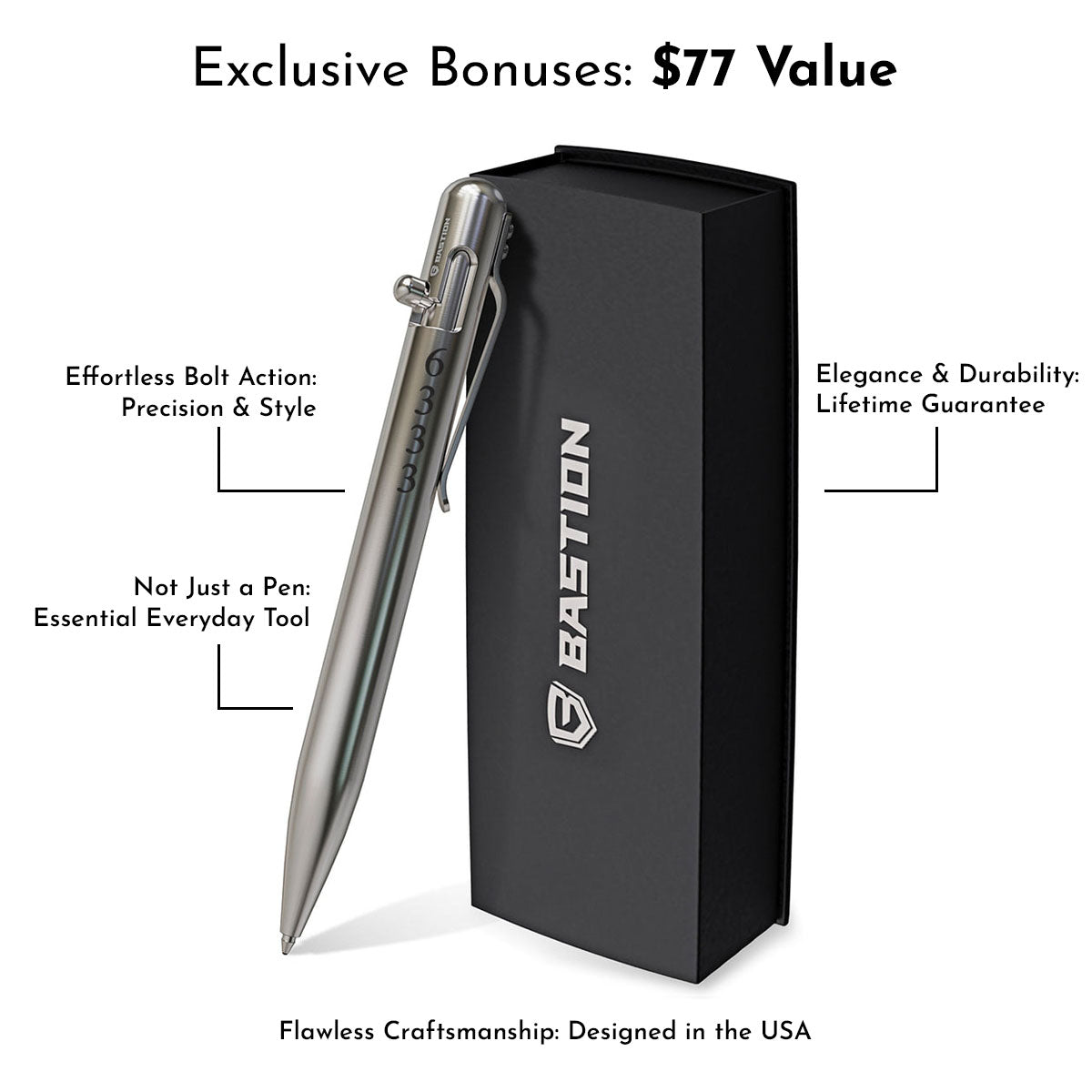 Executive Fidget Stylus Pen - Laser-Engraved Personalization Available