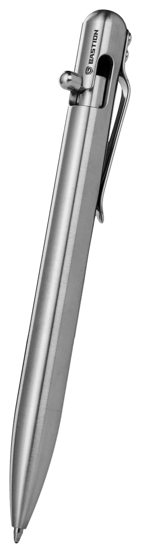 Stainless steel Bastion bolt action pen