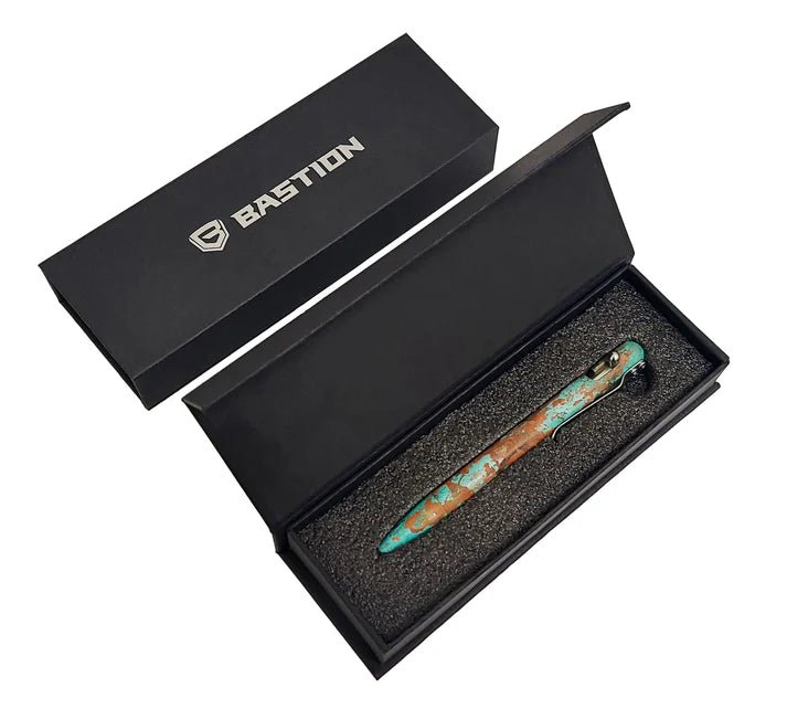 Shipwreck Edition Copper Patina - Bolt Action Pen by Bastion® - Bastion Bolt Action Pen