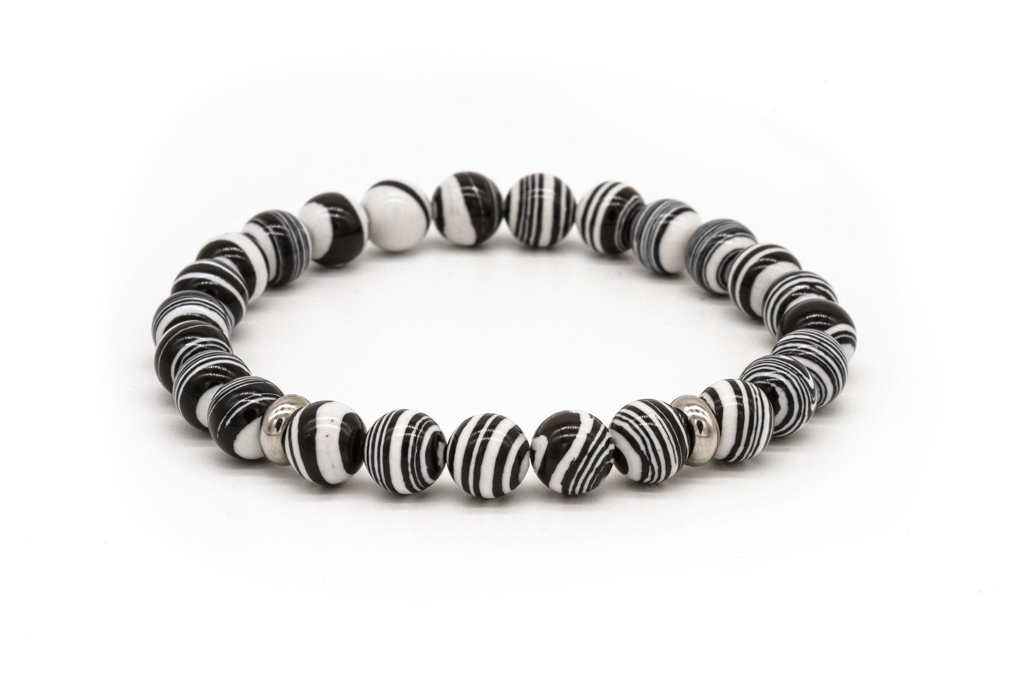 UNCOMMON Men's Beads Bracelet Classix Zebra Jasper Beads