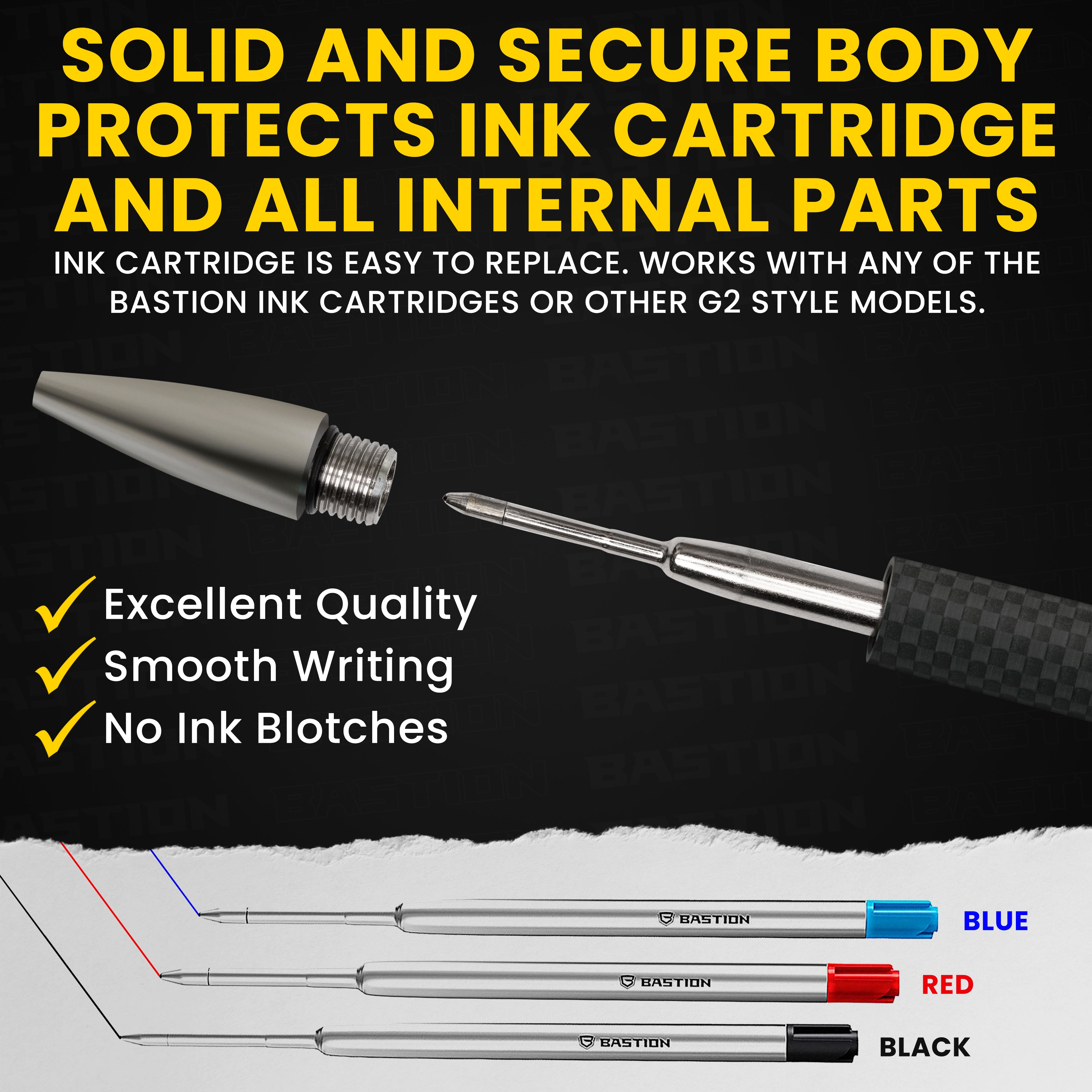 Carbon Fiber and Stainless Steel - Bolt Action Pen by Bastion®