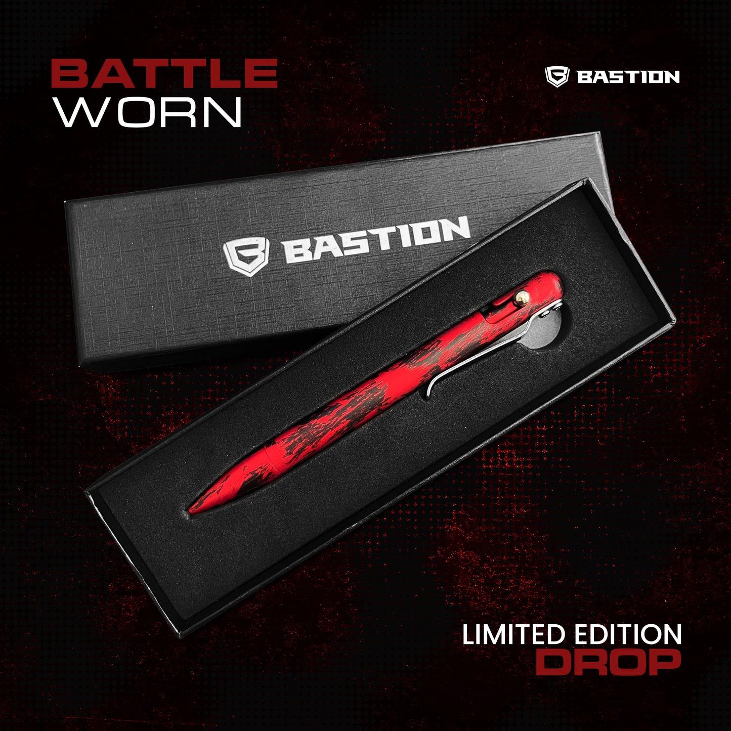 BATTLE WORN ALUMINUM - BASTION® BOLT ACTION PEN