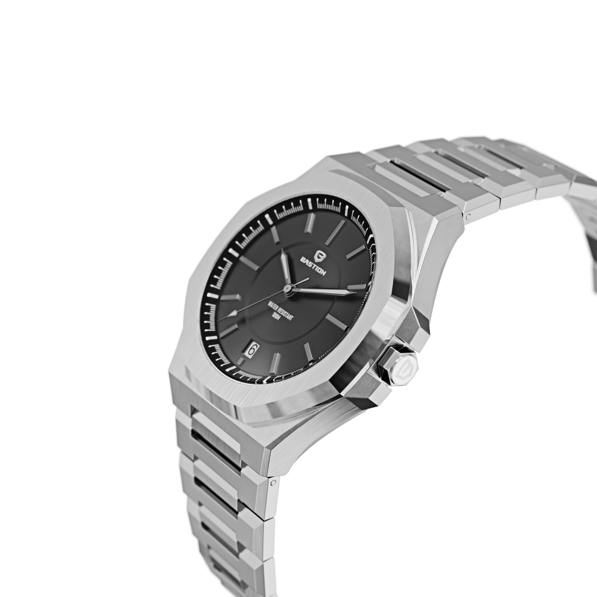 NOMAD - STAINLESS STEEL AUTOMATIC 42MM WATCH, WATERPROOF 10ATM (100m)